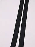 Стрічка ремінна 2,5см 100м чорна для сумок і рюкзаків, фото 6