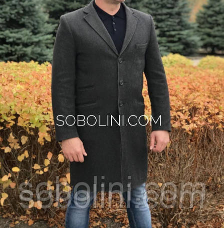 Чоловіче пальто приталене, довжина 100 см