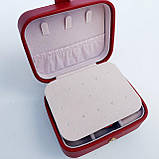Шкатулка для прикрас кожзам колір бордо, фото 5