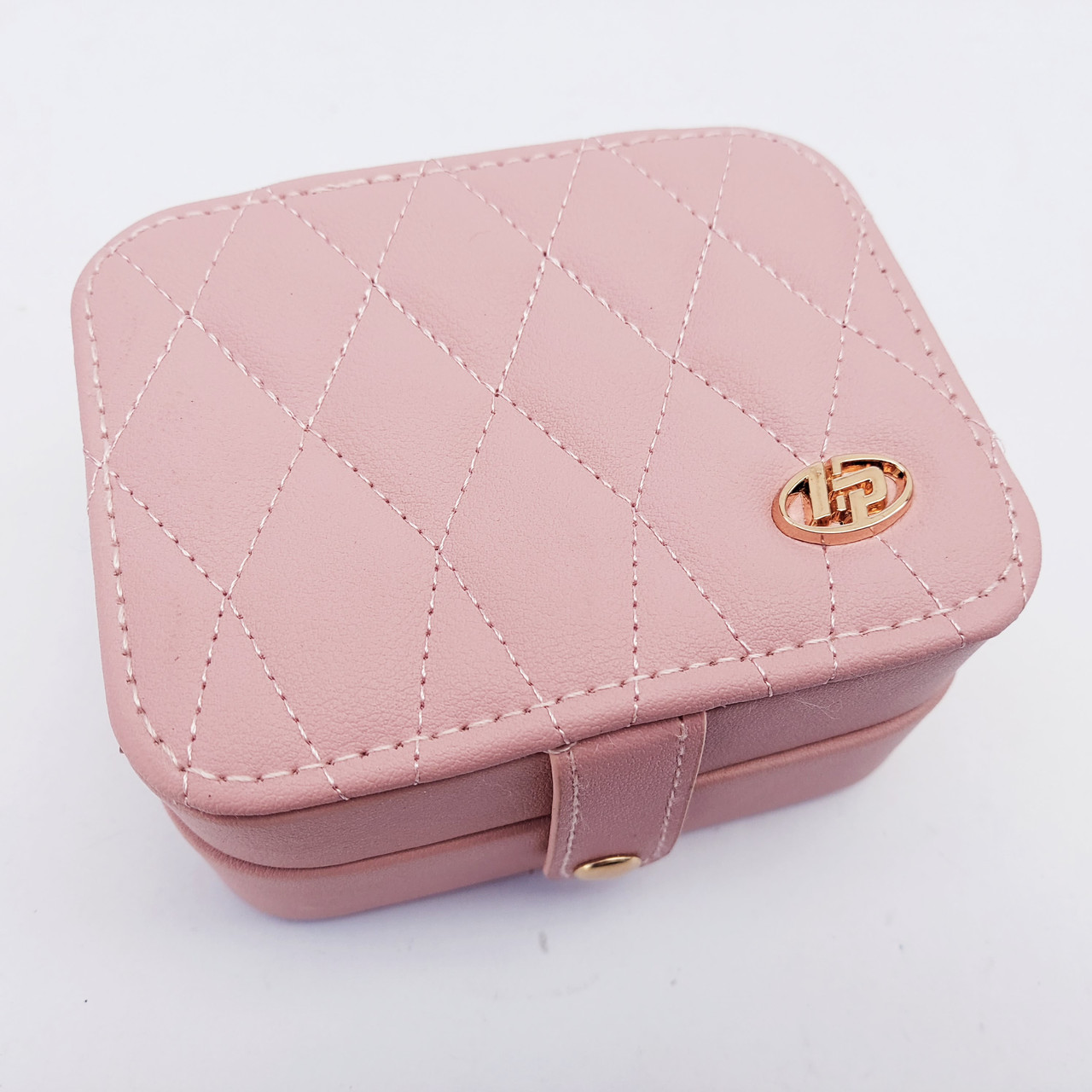 Шкатулка для прикрас кожзам колір пудра., фото 1