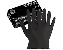 Чорні нітрілові рукавички VitLUX Nitrilux 100 шт/уп