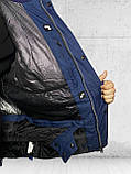 Чоловіча зимова куртка ВЕЛИКІ РОЗМІРИ парку Snow headquarter термокуртка гірськолижна тепла на зиму, фото 5