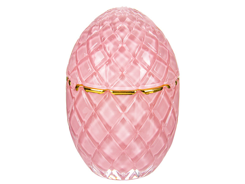 Ємність із кришкою скляна для зберігання LeGlass Яйце 11,5 см 355-273