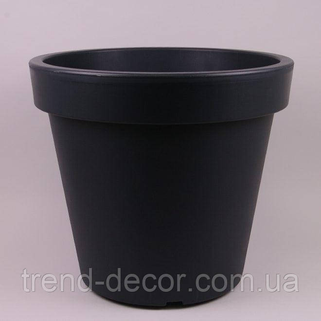 Кашпо Trend Decor Premium Lofly на роликах 84 л Антрацит