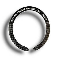 Стальная пластина для MagSafe Ring Letter на 3M скотче (Кольцо С / black)