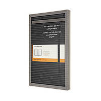 Набір Moleskine Блокнот Classic 13 х 21 см / Лінійка Чорний + кулькова ручка