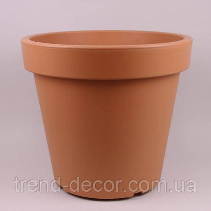 Кашпо Trend Decor Premium Lofly на роликах 84 л Теракотовий, фото 1