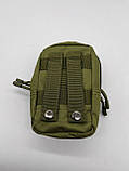 Підсумок моллі на два відділи MOLLE зелена олива, фото 6