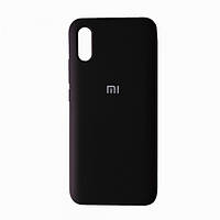 Чохол бампер силіконовий для Xiaomi Redmi 9A Ксіомі Сяомі Колір Чорний (Black) Soft-touch з мікрофіброю