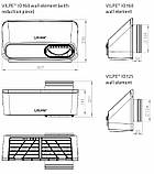 VILPE IO 160 Настінний елемент притоку та видалення повітря для вентиляції з рекуперацією Білий, фото 2