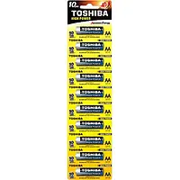 Батарейки щелочные TOSHIBA ALKALINE HIGH POWER LR6/AA, блистер 10 шт
