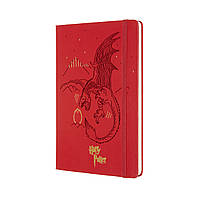 Записник Moleskine Harry Potter 4/7 13 х 21 см / Лінія Червоний з малюнком