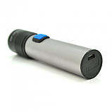 Ліхтар компактний X-BALOG K31-XPE, акумулятор, заряд від microUSB, zoom, фото 3