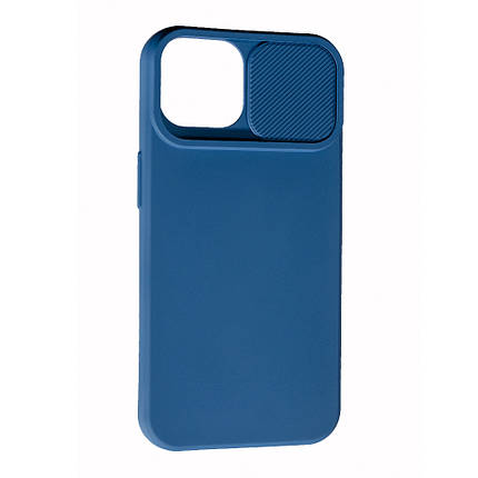 Силіконовий чохол Case Camera для Apple iPhone 14 Plus Blue, фото 1