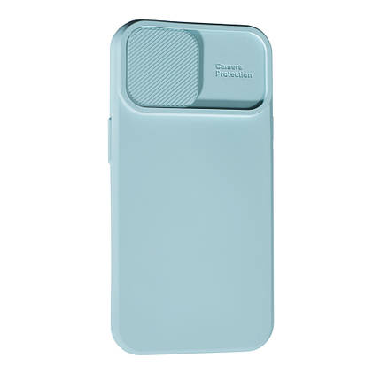 Силіконовий чохол Case Camera для Apple iPhone 14 Plus Light Blue, фото 1