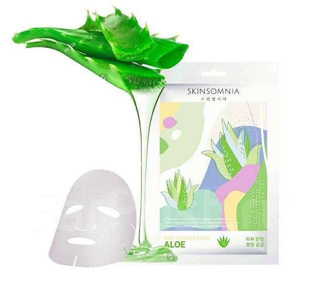 Тканинна маска для обличчя SKINSOMNIA ALOE REAL ESSENCE MASK з екстрактом алое