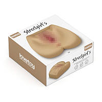 Реалістична попа-вагіна півторс Streetgirls тілесна ST60564