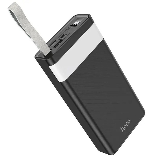 УМБ повербанк Power Bank HOCO J73 30000mAh 2USB, Type-C, Lightning, 2A, чорне, фото 1