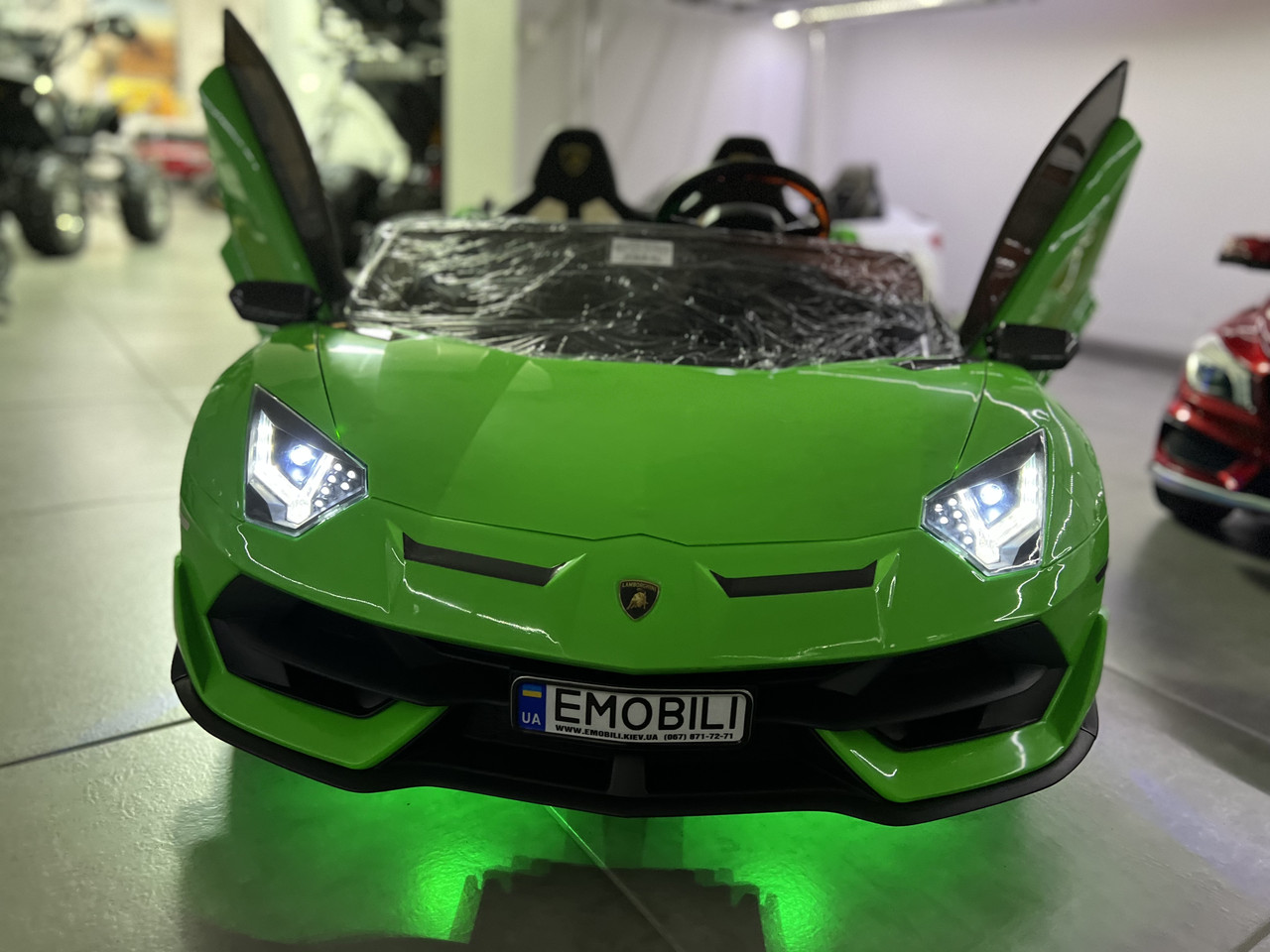 Дитячий електромобіль Lamborghini Aventador, 24V16AH, підсвічування днища, коліс і ніг, фото 1