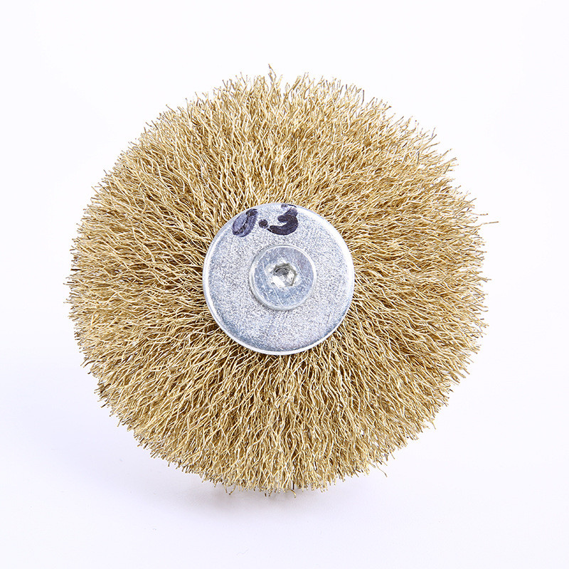 Обміднена сталева щітка дротяна 0,3 мм (жорстка), шліфувальна корщітка для різьблення по дереву, полірування