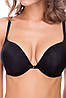 Однотонний бюстгальтер з ефектом push-up чорний  Leilieve 4615, фото 5