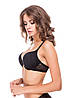 Однотонний бюстгальтер з ефектом push-up чорний  Leilieve 4615, фото 3