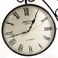 Часы настенные металлические Smiths Enfield London (двусторонние) 30х30 см