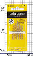 Иглы ручные JOHN JAMES JJ13550Р (16шт)