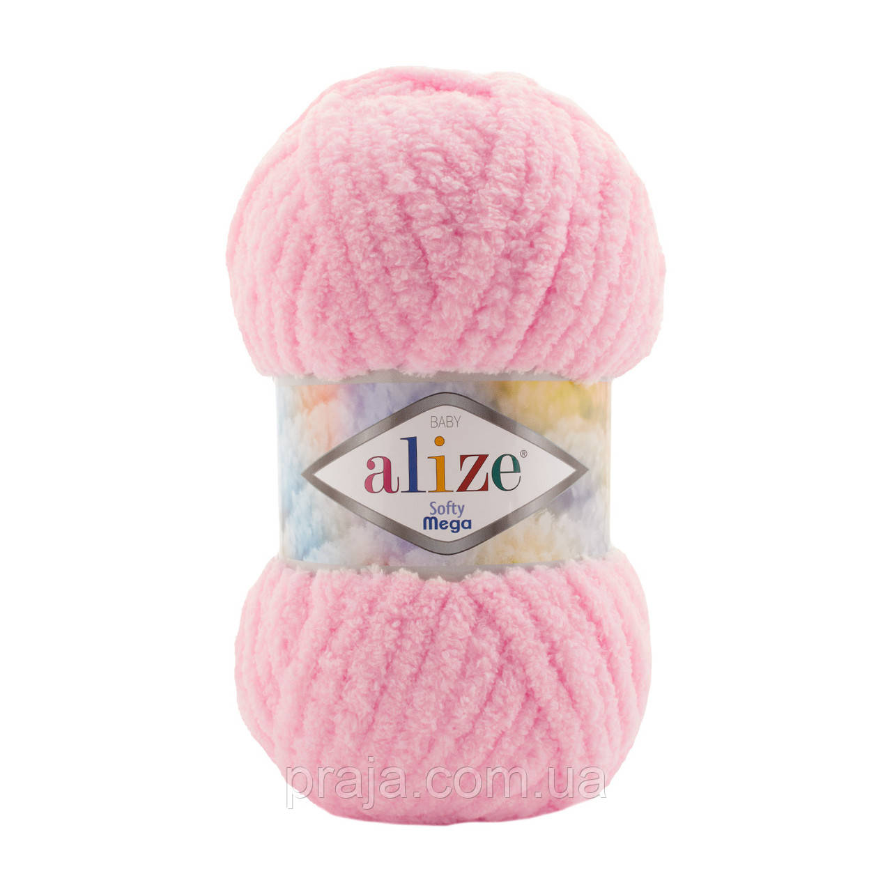 Пряжа Alize Softy Mega(Алізе Софті Мега) - 185 дитячий рожевий