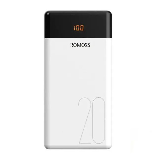 УМБ повербанк Power Bank Romoss LT20 4533 20000mAh, біле, фото 1