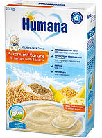 Humana  Каша молочна 5 злаків з бананом 6м+ 200г