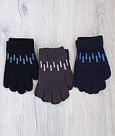 Одинарные перчатки для мальчиков, 2-4 года,оптом