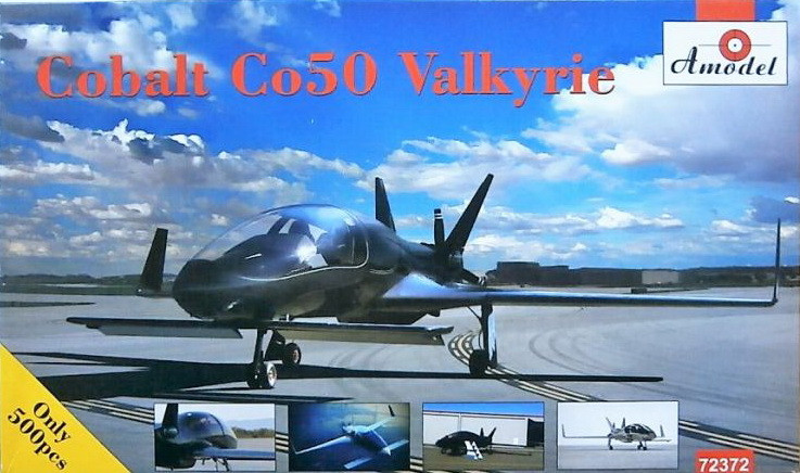 Пластикова модель 1/72 Amodel 72372 американський легкий пасажирський літак Cobalt Co50 Valkyrie, фото 1
