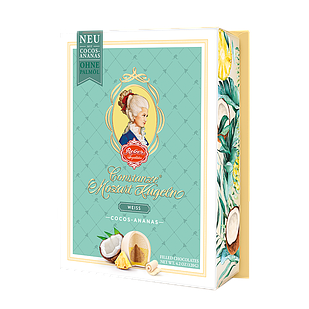 Цукерки Mozart Reber Constanze Raspberry з кокосом, ананасом і марципаном, 120 г.