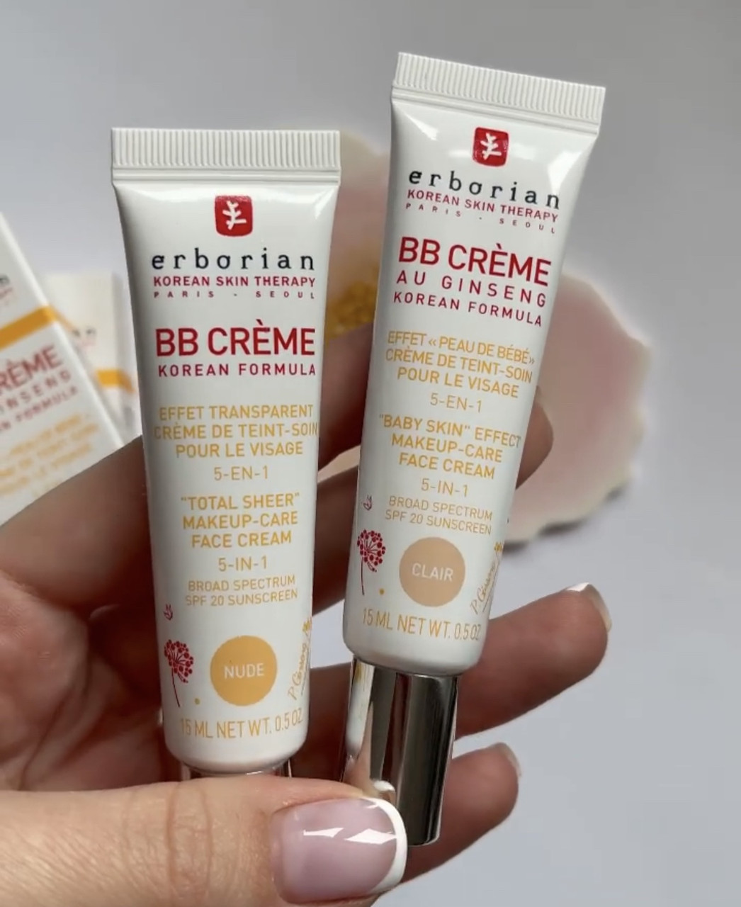 Тонуючий крем для ідеальної шкіри обличчя Erborian BB Cream SPF 20 Clair 15 ml