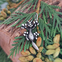 Кіт лапи, котик із лапками, котик у польоті, Кулон, підвіска, фото 5