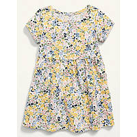 Миле дияче літнє платтячко з гарним квітковим малюночком для дівчинки