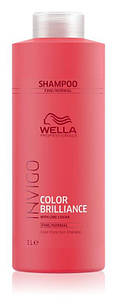 Шампунь для фарбованого тонкого та нормального волосся Wella Color Brilliance Fine Shampoo 1000мл.