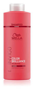 Шампунь для фарбованого жорсткого волосся Wella Color Brilliance Coarse Shampoo 1000мл.