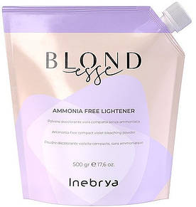 Осветляющая фиолетовая пудра без аммиака Inebrya Blondesse Ammonia Free Lightener 500 г.