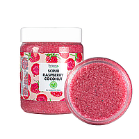 Скраб для лица и тела Top Beauty Raspberry Coconut с ароматом малины и кокосовым маслом 250 мл