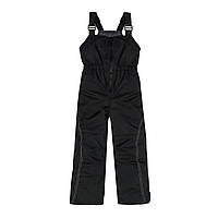 Дитячий чорний зимовий теплий напівкомбінезон Be Easy 98 см (2-3 Y)
