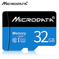 Картка пам'яті Microdata 32GB microSD з кардридером Class 10 + SD-adapter мікрод 32 гб High Speed