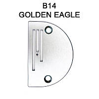 Игольная пластина B14 для универсальных промышленных машин, O 1, 4 мм, GOLDEN EAGLE, B14 GE, 57632