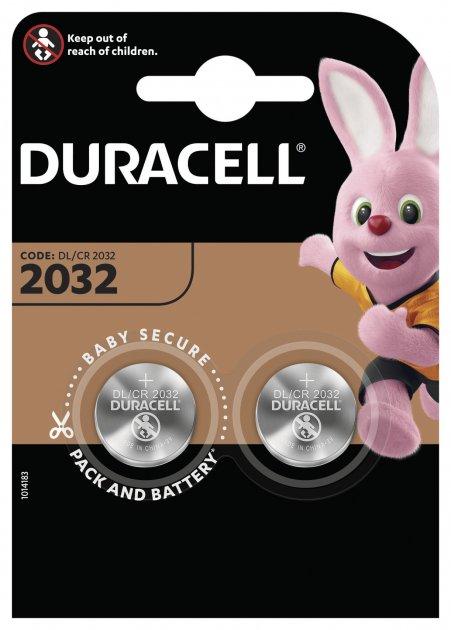 Батарейка Duracell CR2032 Lithium, 3.0 V, 1 шт.