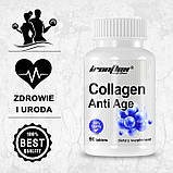 Колаген IronFlex COLLAGEN Anti Age  + Hyaluronic  90 таблеток, фото 4