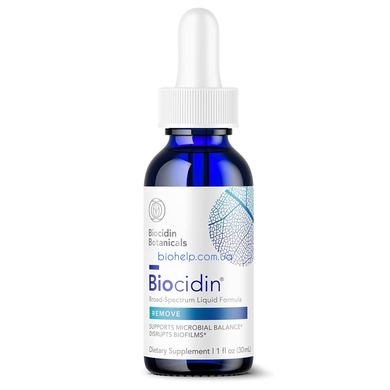 Biocidin Botanicals, Biocidin Liquid, Remove, Біосидин, Рідка формула широкого спектру дії, 30 мл BX219, фото 1