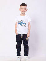 Штани для хлопчика Модний карапуз 03-00572-0 р.134 Сині