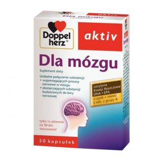 Doppelherz aktiv Dla mozgu лецитин, Omega-3 з лосося, вітаміни, мінерали 30 капсул. До 10/2027