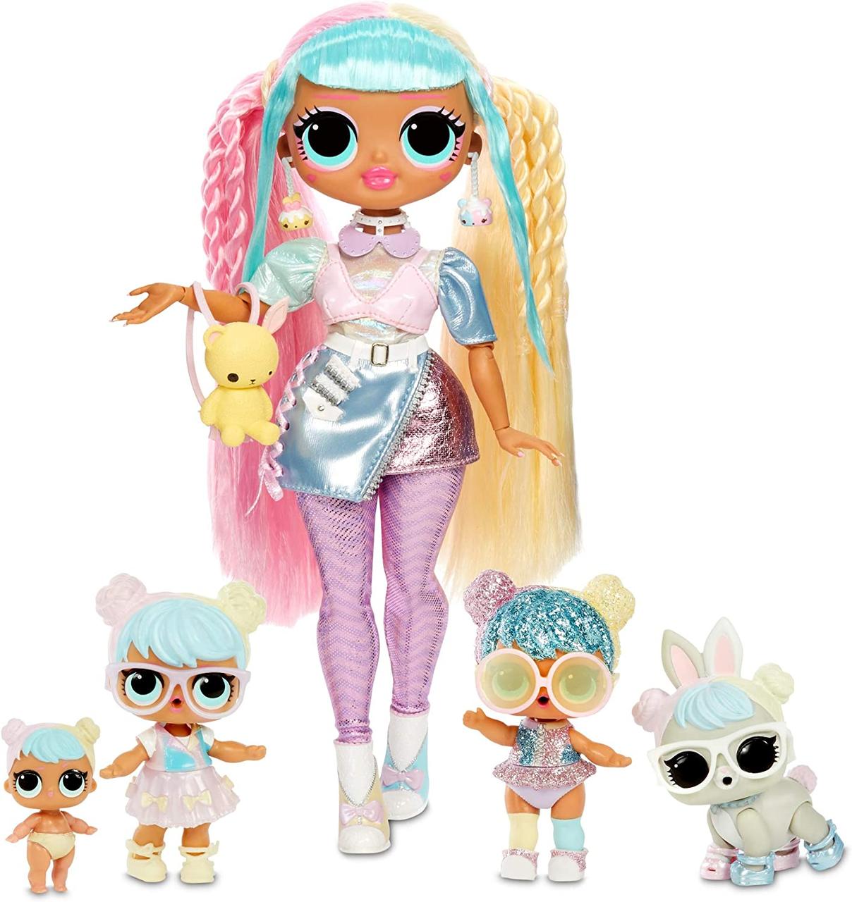 Набір ляльок Лол сім'я Кендилініс Леді Бон 45+ сюрпризів LOL OMG Bon сімейної Candylicious 4222